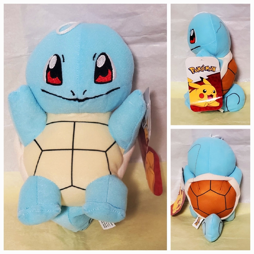 Pokemon Shiny Squirtle Plush 9" WCT 2020 Wicked Cool Toys Stuffed Animal Doll
